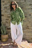 Hush Pillow Cotton Bandana B Boyfriend Shirt Rio Green